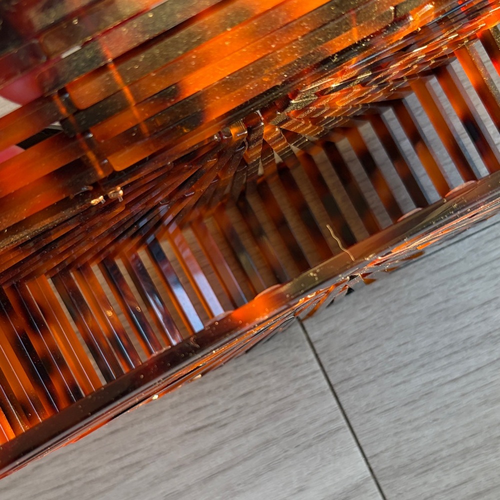 Source Unknown Tortoiseshell Crossbody Bag with B… - image 5